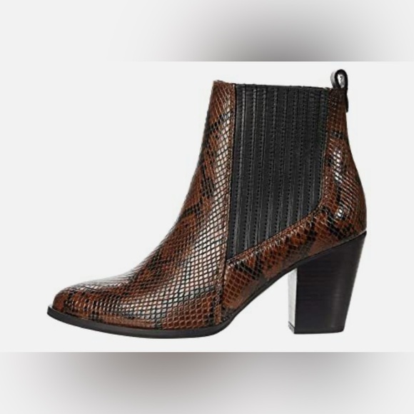 CLARKS WEST LO SNAKE Ankle Booties - Picture 1 of 10